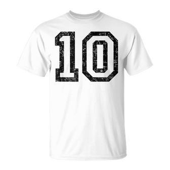 Number 10Intage T-Shirt - Geschenkecke