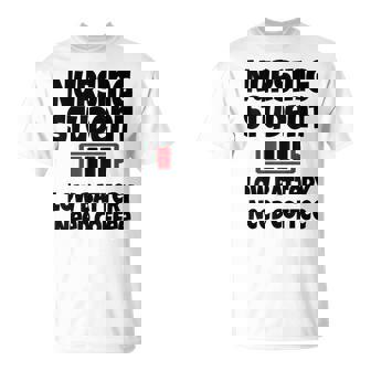 Nursing Student Low Battery Need Coffee Tired Medical T-Shirt - Monsterry
