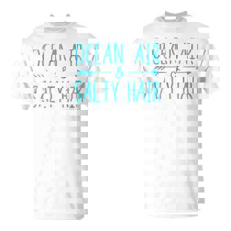 Ocean Air Salty Hair Girls Vacation Summer Throwback T-Shirt - Monsterry