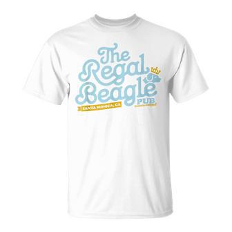 Officially Licensed Regal Beagle Pub Three's Company Logo T-Shirt - Thegiftio UK
