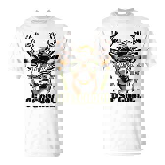 Oh Deer 100 Days Of School Are Here Deer Hunting 100Th Day T-Shirt - Thegiftio UK