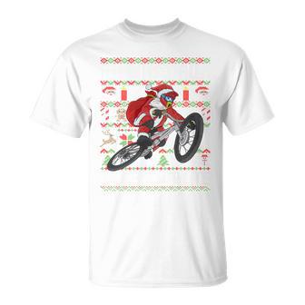 Oh What Fun It Is To Ride Mountain Bike Mtb Ugly Christmas T-Shirt - Geschenkecke