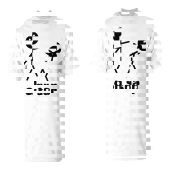 Oh Snap Stick Figure Hilarious Sarcastic Humor Saying T-Shirt - Monsterry