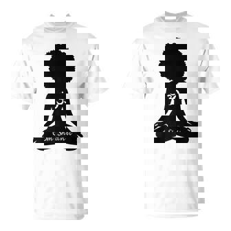 Om Shanti Om Afro-Américain Autonomisation Yoga Méditation T-Shirt - Cadeauxyz