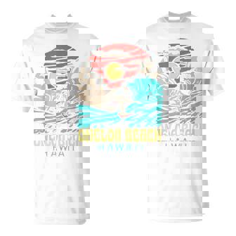 Oneloa Beach Hawaiianintage Aloha Surfer Retro 80S T-Shirt - Cadeauxyz