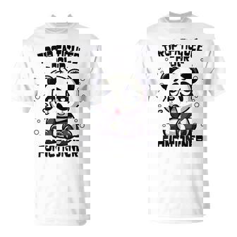 Panda Trop Fatiguée Humour Drole Flemme Panda Géant T-Shirt - Cadeauxyz