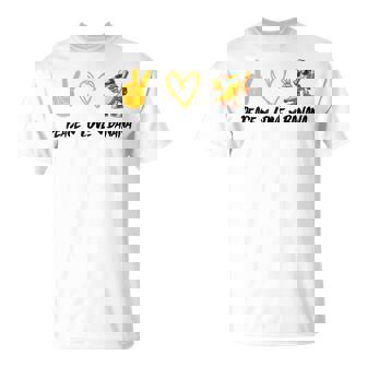Peace Love Banana For Fruit Lover Vegan T-Shirt - Seseable