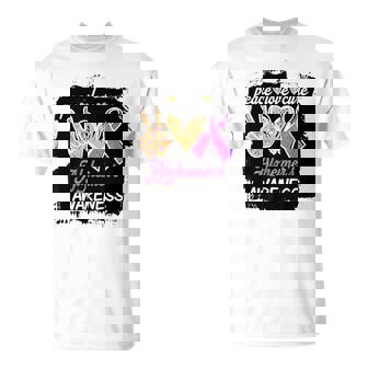 Peace Love Cure Alzheimer's Awareness ALZ Alzheimer's Mom T-Shirt - Monsterry