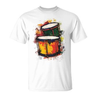Percussion Instrument De Musique Illustration Graphique Percussion T-Shirt - Cadeauxyz