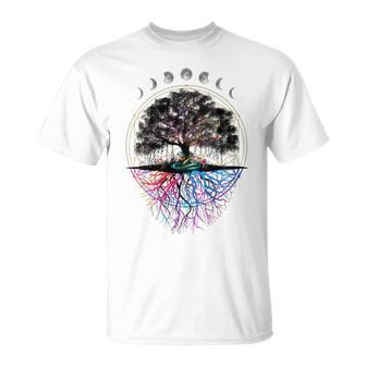 Phases De La Lune Rétro Années 60 70 80 Arbre Deie T-Shirt - Cadeauxyz