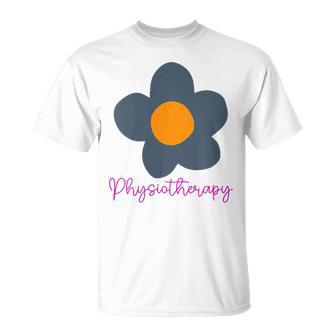 Physiotherapy Flower Blue T-Shirt - Geschenkecke