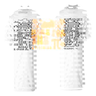 Pi Day Here For The Pie Pi 314 Math Mathematics Groovy T-Shirt | Mazezy