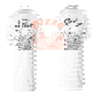 Pizza Box Cardboard Italian Retro Logo T-Shirt - Geschenkecke