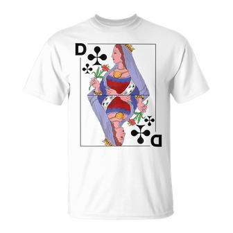 Playing Card Lady Queen Cross Card Costume Fancy Dress Groups T-Shirt - Geschenkecke