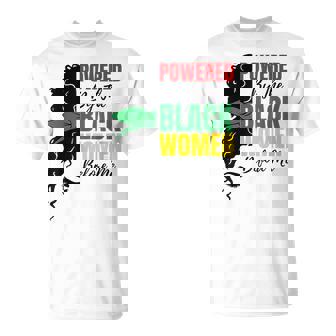Powered By The Women Before Me Black History African T-Shirt - Monsterry