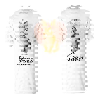 Princess Coquette Bunny Rabbit Pink Bow Ribbon Y2K Aesthetic T-Shirt - Monsterry