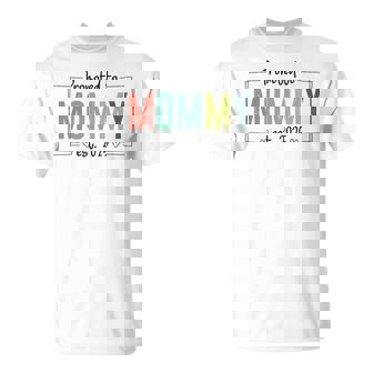 Promoted To Mommy Mama Est 2025 Soon To Be Mom T-Shirt - Seseable
