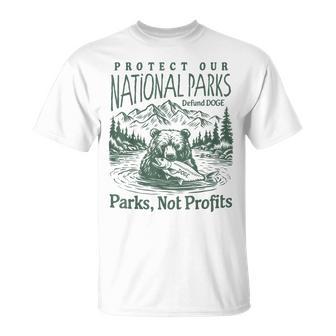 Protect Our National Parks Defund Doge Parks Not Profits T-Shirt - Thegiftio UK
