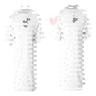 Ps I Love You Day Valentine's Day Purple Heart Kid T-Shirt | Mazezy