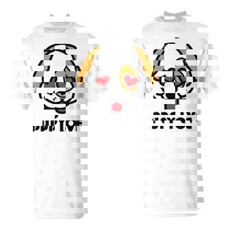 Puppy Love Dog Heart Eyes T-Shirt - Monsterry