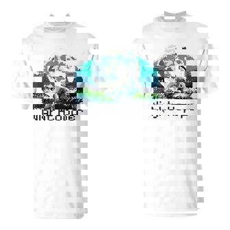 Rabbit Hare Animal Full Moon At Night Bunny 8-Bit Pixel Art Tank Top T-Shirt - Monsterry
