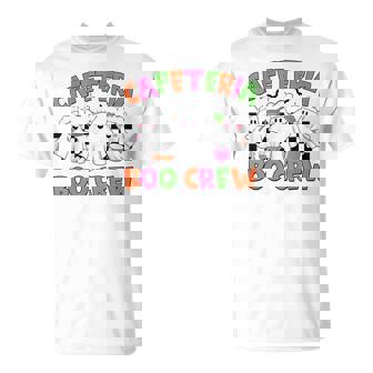Retro Cafeteria Boo Crew Cafeteria Worker Ghost Halloween T-Shirt - Monsterry