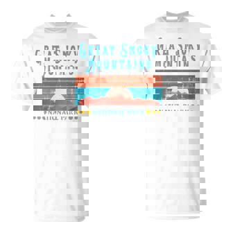 Rétro Great Smoky Mountains Parc National Des Great Smoky Mountains Manche Longue T-Shirt - Cadeauxyz