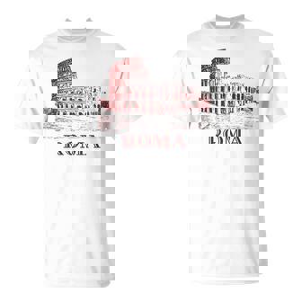 Roma Italia Coliseo Romano Ilustraciónintage Camiseta unisex - Regaloses