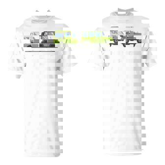 RV There Yet Camper Trailer Behind 4 Wheel Drive Vehicle Tee T-Shirt - Monsterry