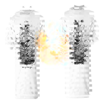 S Gráficas De Safari Floral De Cebra Para Hombres Es Y Niños Camiseta unisex - Regaloses