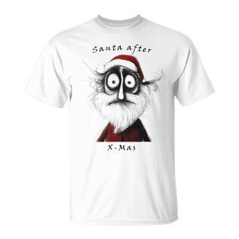 Santa After X-Mas Christmas Santa Fun T-Shirt - Geschenkecke