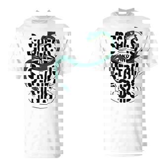 Scales And Steady Sips Snake Tea Lovers T-Shirt - Monsterry