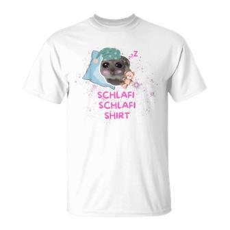 Schlafi Schlafi Hamster Meme Gray T-Shirt - Geschenkecke