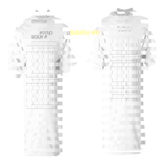Scratch My Back Itching Grid Back Scratcher T-Shirt - Geschenkecke