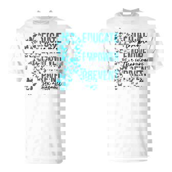 Sexual Assault Awareness Month Educate Empower Prevent T-Shirt - Thegiftio