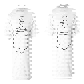 Silkie Chicken In A Pocket Cute Pocket Silkie Chicken T-Shirt - Monsterry