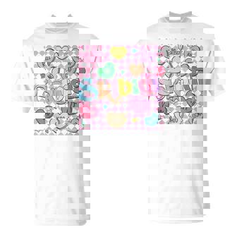 Skibidi Valentine's Day Rizz Candy Heart Groovy Valentine T-Shirt - Monsterry