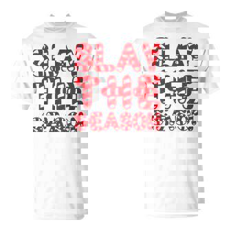 Slay The Season Candy Cane Lettering Slay Queen Christmas T-Shirt - Monsterry