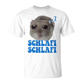 Sleep Sad Hamster Sleep Meme Sleeping Hamsti T-Shirt - Geschenkecke