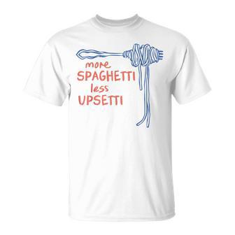 Spaghetti-Grafik Lustiger Essen-Humor T-Shirt - Geschenkecke
