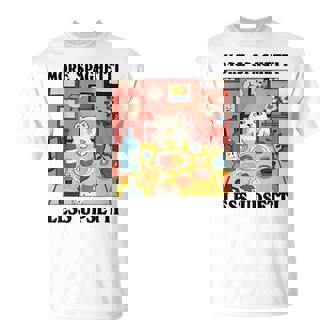 More Spaghetti Less Upsetti Cat Eating Spaghetti T-Shirt - Thegiftio UK