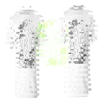St Catricks Day Lucky Cats Saint Paddy Day Cat Lovers T-Shirt - Monsterry