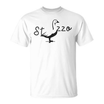 St Goose Zzo Who Greets You Rebus Goose T-Shirt - Monsterry