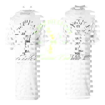 St Ptarick's Day Dirty Martini A Tini Bit Lucky Cocktail T-Shirt | Mazezy