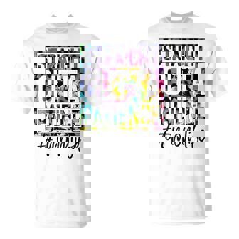 Straight Outta Patience Mom Life Saying Tie Dye Leopar T-Shirt - Monsterry