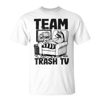 Team Trash Tv Raccoon Gray T-Shirt - Geschenkecke