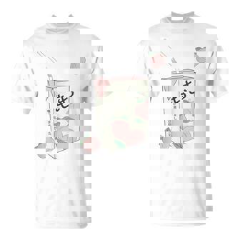 Texto Japonés De Los 90 Jugo De Durazno Estético Otaku Anime T-Shirt - Seseable