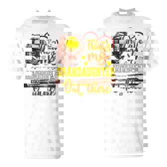 That's My Granddaughter Out There Softball Grandma T-Shirt | Mazezy