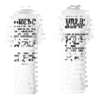 Things I Do In My Spare Time Poodle Dog Owner Poodles T-Shirt | Mazezy