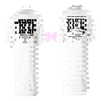 Thirn Est 2012 13-Year-Old 13Th Coquette Birthday Girl T-Shirt - Thegiftio UK